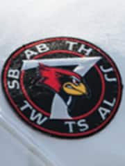 The Redbird 7 logo, worn on players' jerseys, features