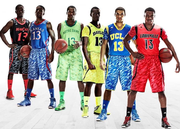 Adidas unveils preposterous sleeved college hoops uniforms