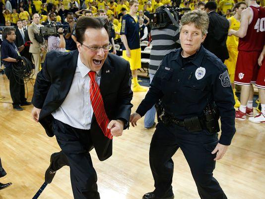 Indiana coach Tom Crean berates Michigan assistant after emotional victory