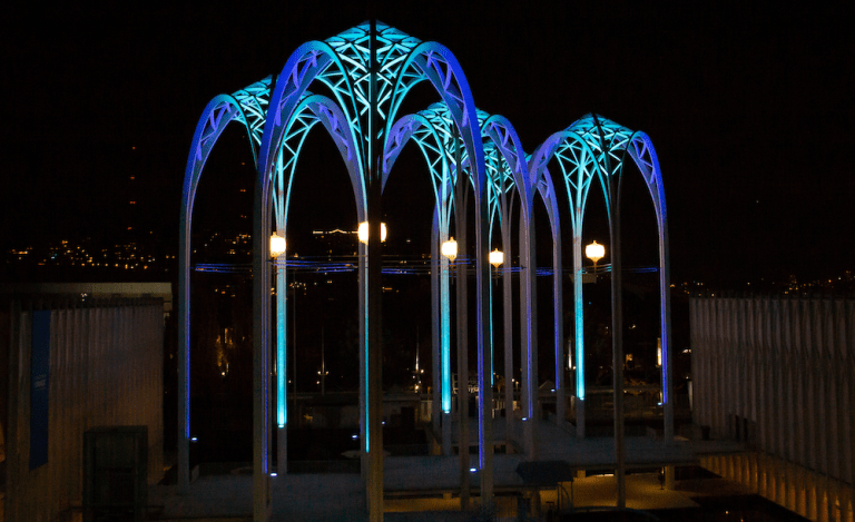 Seattle's Pacific Science Center to light up its iconic arches for Kraken home games, hockey goals