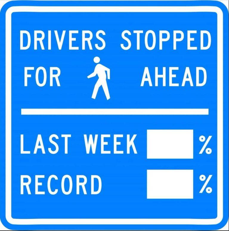Seattle Department of Transportation installs new 'driver report card' signs to promote safe driving practices