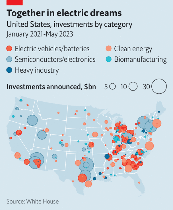 Will the auto workers’ strike jeopardise Joe Biden’s manufacturing boom?