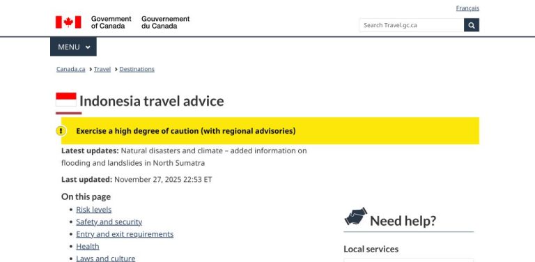 Canadian Government Issues Travel Warnings for These 3 Popular Asian Winter Destinations