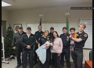 ‘Christmas miracle’: Anderson Island crew delivers baby on fire boat