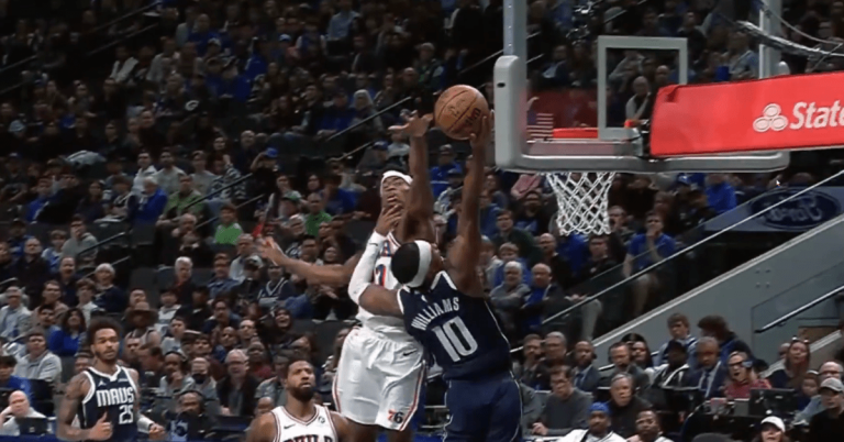 VJ Edgecombe’s blocked shot with each hand shows how special NBA rookie class is