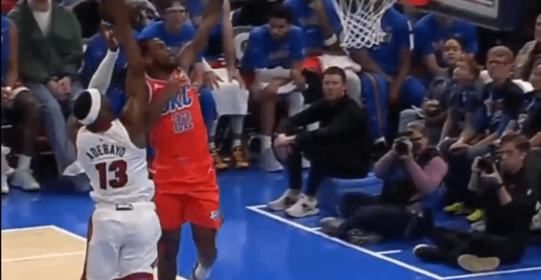 Bam Adebayo called for softest NBA foul possible vs. Thunder even after review