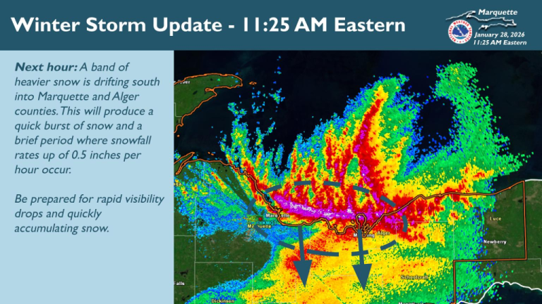 Urgent Winter Weather Message And Warning Issued for Parts of Michigan