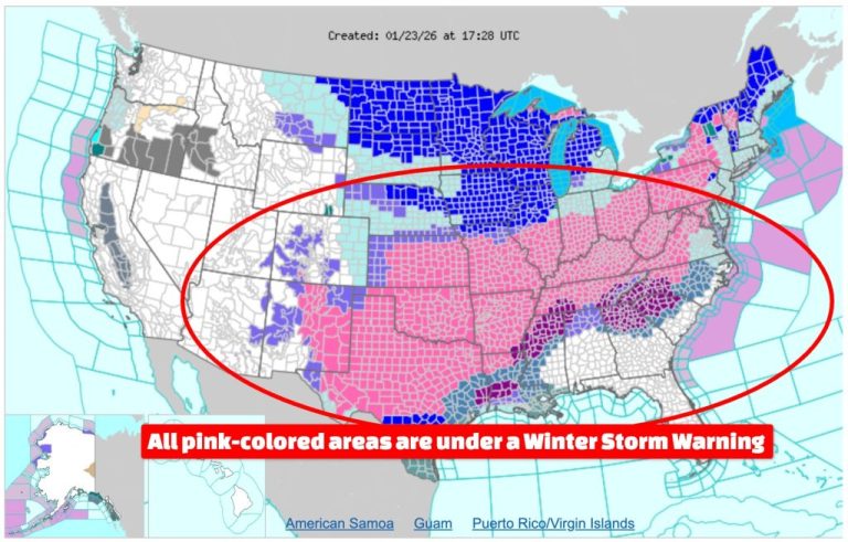 This U.S. State Is Forecast to Receive the Highest Snowfall This Weekend