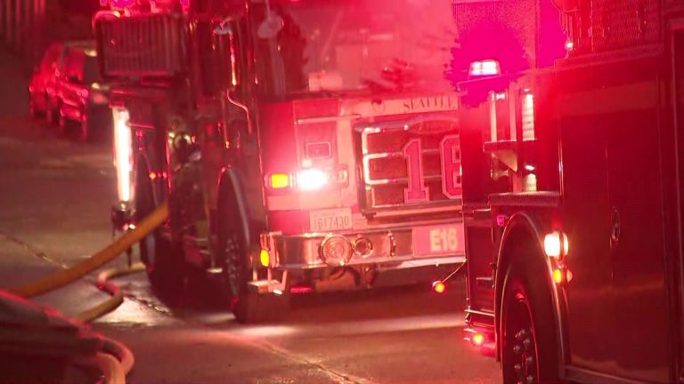 Seattle firefighters battle house fire in Pinehurst neighborhood