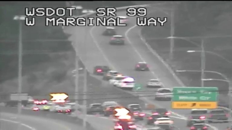 Driver ejected after rollover crash on SR 509 in Seattle