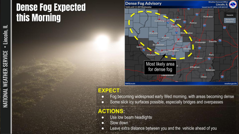Central Indiana Under Urgent Weather Advisory Over Dense Fog Threat