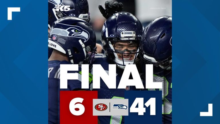 Seahawks defeat 49ers, advance to NFC title game with 41-6 win