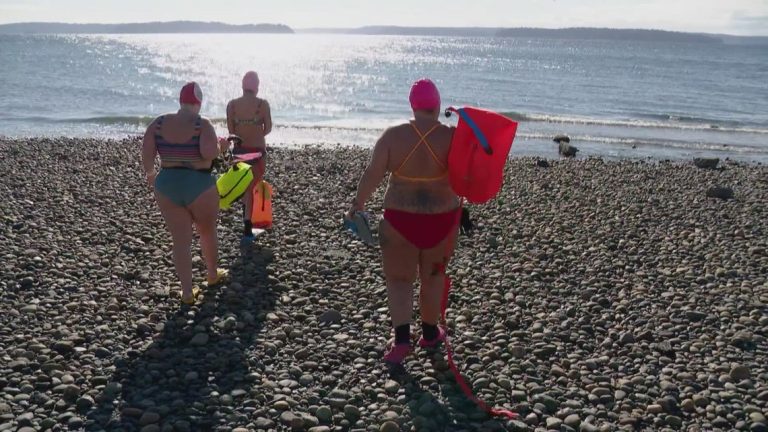 She competes in near-freezing water. But, she can’t find any in the Pacific Northwest