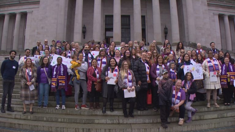 Washington advocates rally against proposed child care budget cuts
