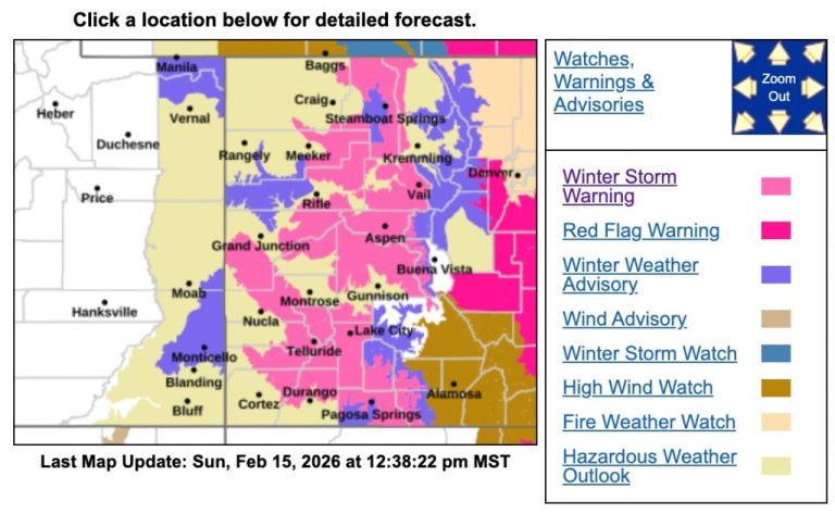 Heavy Snowstorm Warnings Issued for Colorado as Forecast Worsens