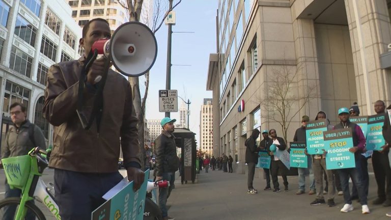Seattle rideshare drivers protest ‘flooded’ market, demand Uber and Lyft stop adding new drivers
