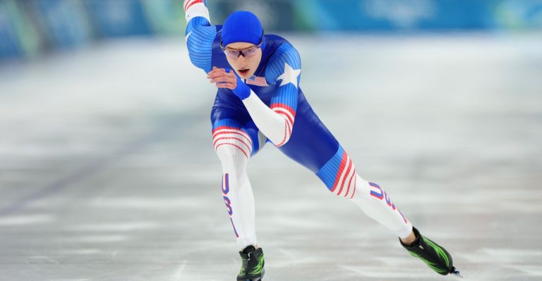 Olympic speed skating results: Jordan Stolz settles for silver in the 1,500