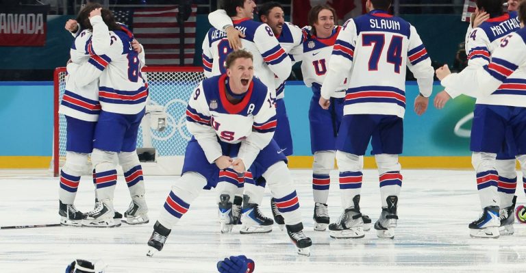 Olympic hockey results: USA beats Canada for gold in legendary overtime battle