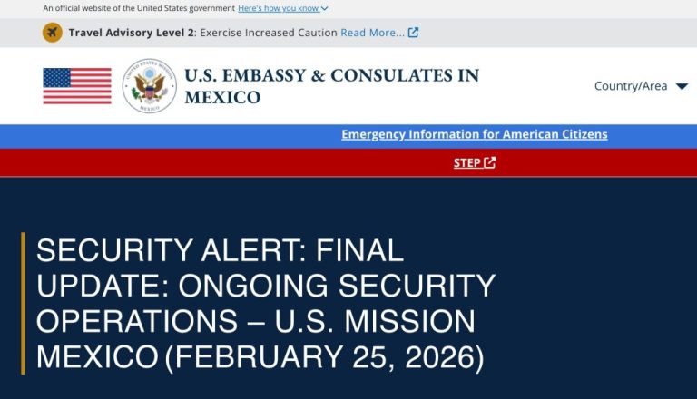 U.S. Embassy Lifts Safety Restrictions in Mexico, Signaling Stability for Travelers