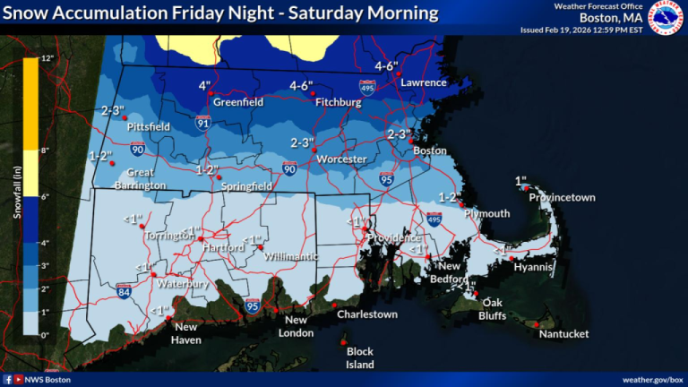 Urgent Winter Weather Message Issued for Connecticut and Massachusetts