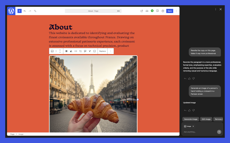 WordPress adds an AI assistant