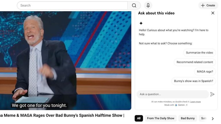YouTube is bringing the Gemini-powered ‘Ask’ button to TVs