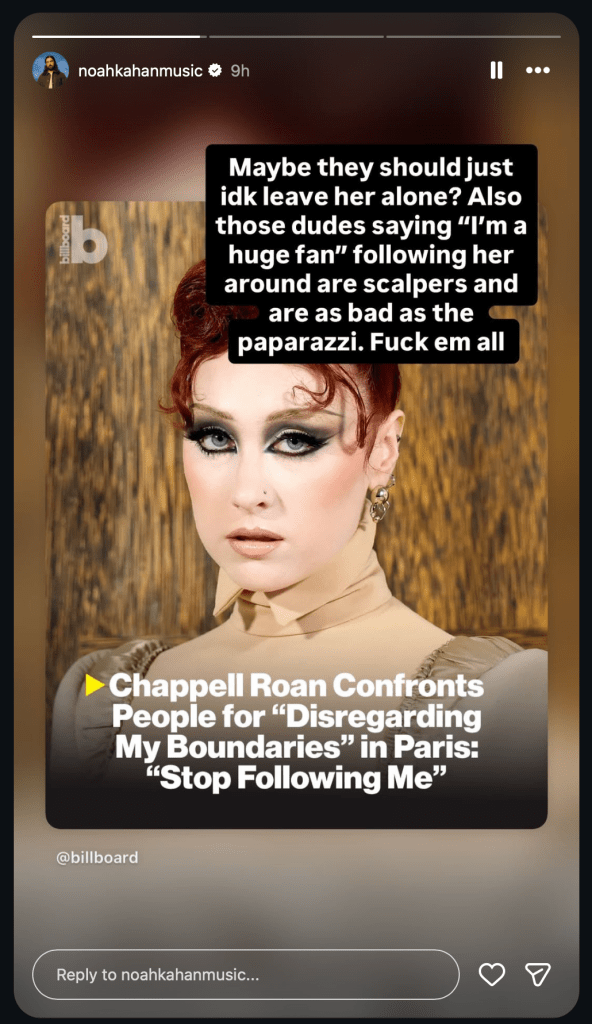 Noah Kahan Defends Chappell Roan’s Right to Be Left Alone: ‘Eat F—ing Nails,’ He Tells ‘Scummy’ Professional Autograph ‘Scalpers’