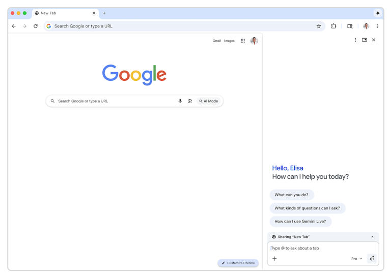 Google brings Gemini in Chrome to users in Asia and the Pacific