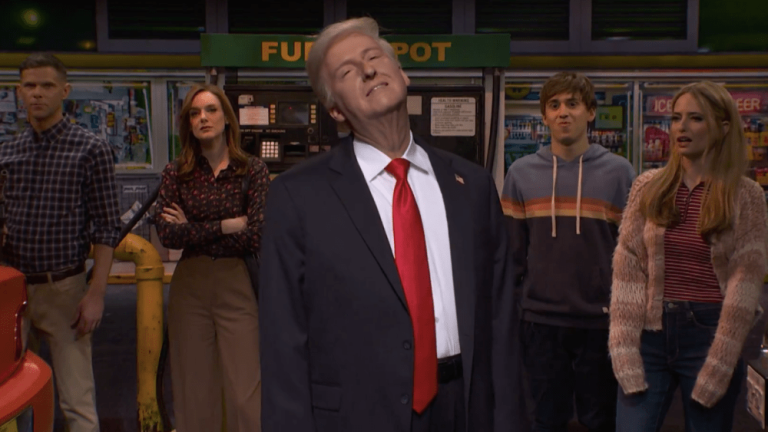 Donald Trump Mocks Timothée Chalamet, Harry Styles During ‘SNL’: ‘The Stock Market is Going in One Direction’