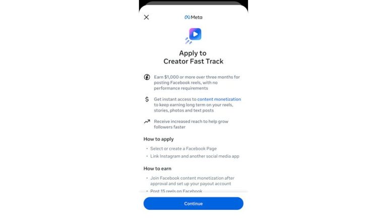Meta’s latest creator push comes with $3,000 bonuses for posting on Facebook