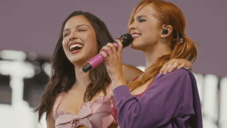 Olivia Rodrigo Joins Addison Rae at Coachella for ‘Headphones On’ and Live Debut of New Single ‘Drop Dead’