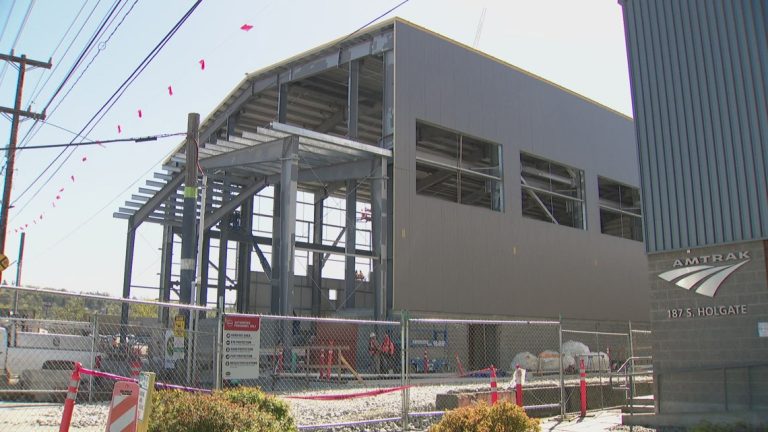 Work continues on Seattle’s new Amtrak maintenance facility as rail overhaul takes shape