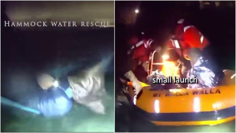 Man rescued after high tide traps him in hammock near Kingston