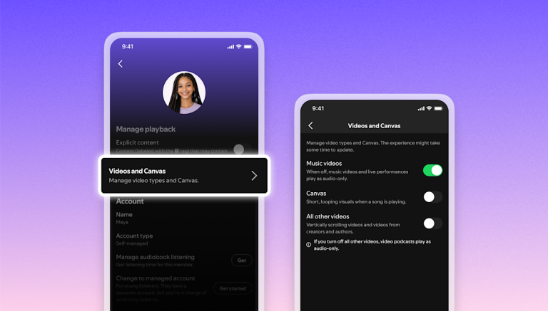 Spotify now lets you turn off all video