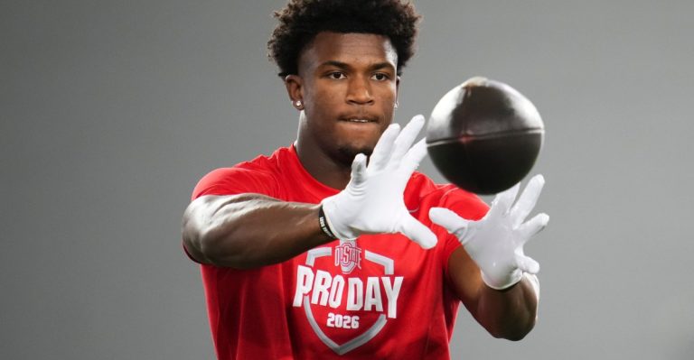 NFL mock draft 2026: Commanders select Caleb Downs, S, Ohio State